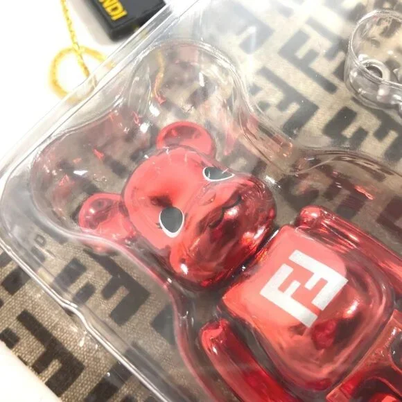 FENDI Unopened Medicom Toy BE @ RBRICK FENDI FOREVER charm Plastic Red Unused - Picture 6 of 9